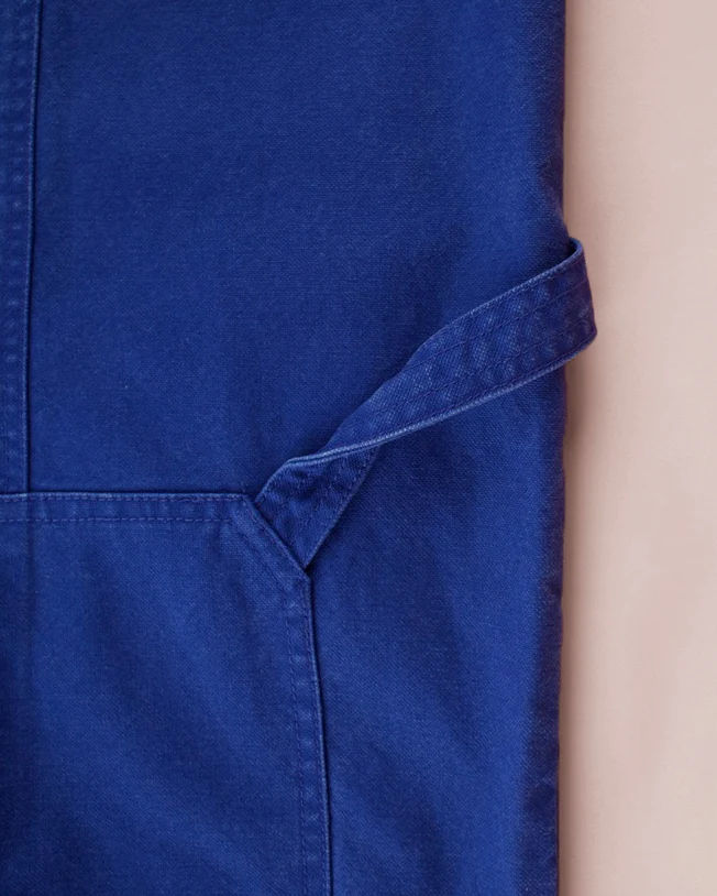LF Markey | Kaleb Trouser Washed Canvas | Cobalt Wash
