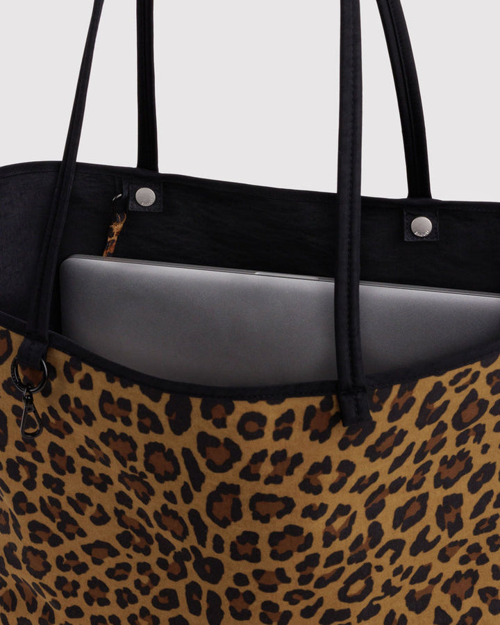 Baggu | Large Nylon Reversible Tote | Leopard Mix