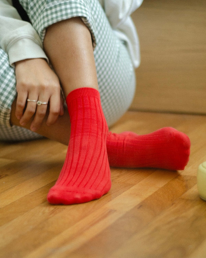 Le Bon Shoppe | Her Socks | Classic Red
