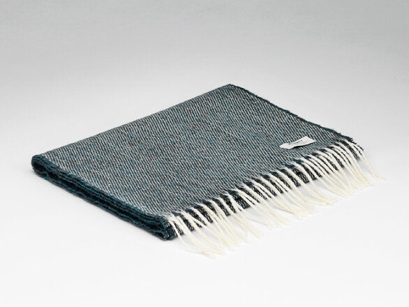 McNutt | Unisex Lambswool Tweed Scarf | Sea Green